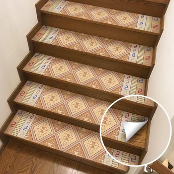 

Arabic Style Staircase Sticker Step Sticker PVC Waterproof Self-adhesive Indoor Anti-slip Mat