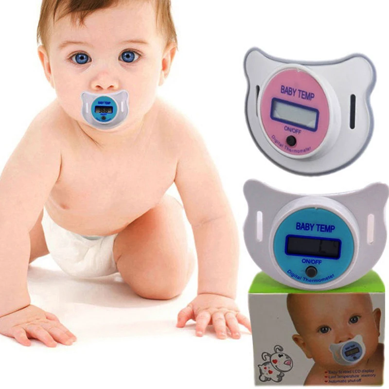 

Newborn Baby Nipple Thermometer Children Medical Silicone Pacifier LCD Digital Thermometer Health Safety Care Thermometer