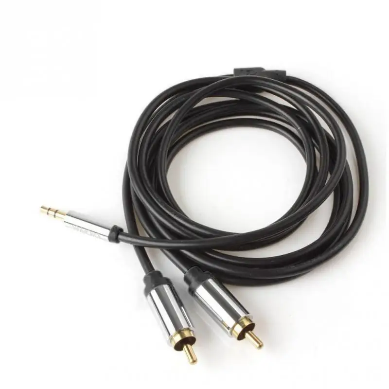 3 5 мм разъем Mini Plug TO 2 RCA штекер Стереодинамик адаптер кабель для iPhone автомобильный