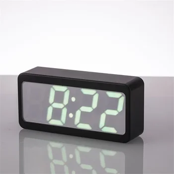 

Digital Alarm Clock Led Bedroom Alarm Clocks Sound Control Temperature Electronic Table Clock Color-changing Home Decor