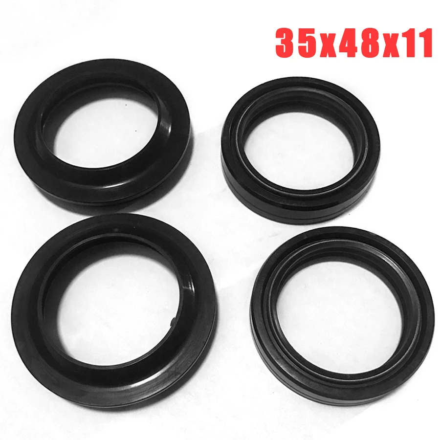 35x48x11mm Front Fork Damper Shock Absorber Oil Seal and Dust for Harley-Davidson Honda Suzuki Ducati | Автомобили и мотоциклы