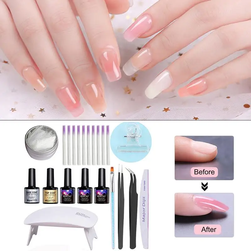 NewProfessionalFiberglassNailKitFiberNailsExtensionForNail