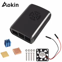 Étui de protection pour Raspberry Pi, coque Abs avec Mini ventilateur de refroidissement et dissipateur de chaleur pour Raspberry Pi 2 modèle B Plus + 