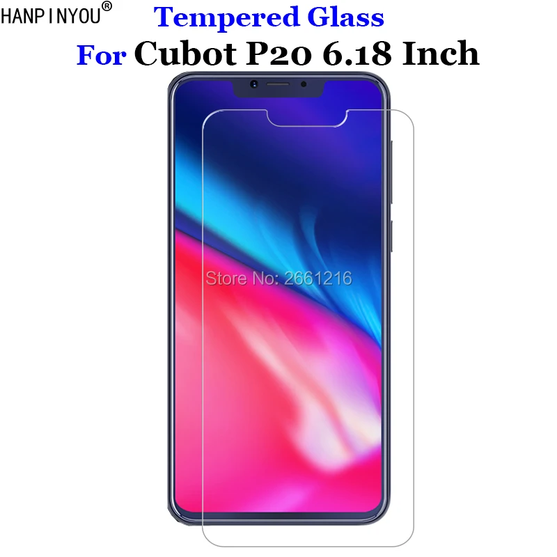 

For Cubot P 20 Tempered Glass 9H 2.5D Premium Screen Protector Film For Cubot P20 6.18"