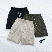 Новые летние шорты для женщин для мужчин модные однотонные цвет прямые повседневные шорты человек уличная тенденция дикий хип хоп Свободные