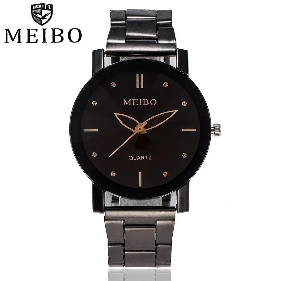 

MEIBO Brand Fashion Women Stainless Steel Watch Casual Ladies Quartz Watches Gift Clock Relogio Feminino