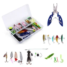 110 шт./компл. рыболовный комплект рыболовное судно морской пресноводных мягкие приманки карандаш кривошипно Поппер ложка приманка рыболовные принадлежности