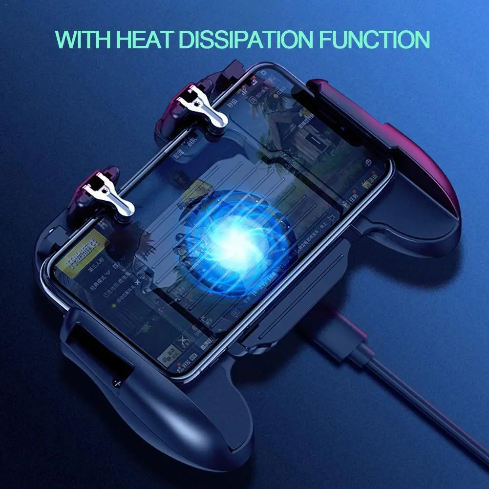  H5 Game 3-in-1 Controller Game Assistance Handle For PUBG Mobile 4000mAh Emergency Charging Cooling