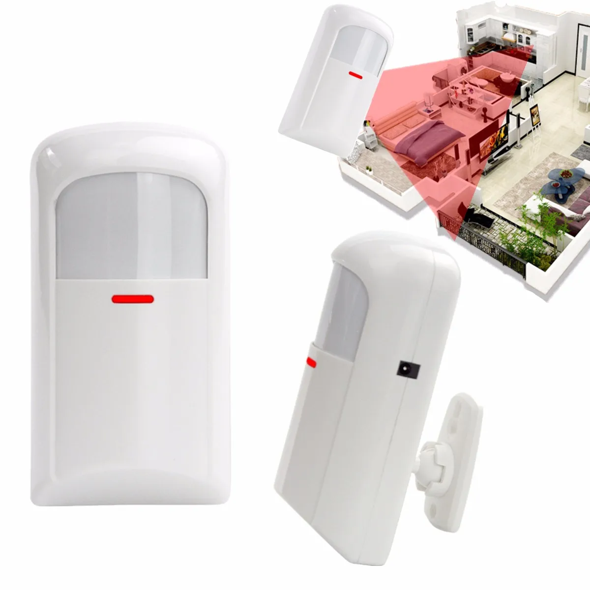 

Wireless Alarm Infrared Detector PIR Sensor Detector With long Detect Distance Wireless PIR Detector For Alarm System