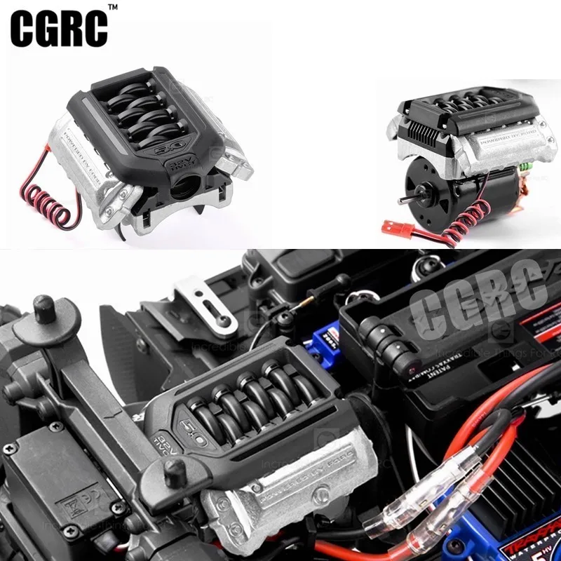 

Simulate F11 V8 5.0 Engine Radiator Double Fan For 1/10 RC Crawler Car Traxxas TRX4 Defender Bronco AXIAL SCX10 RC4WD D90 D110