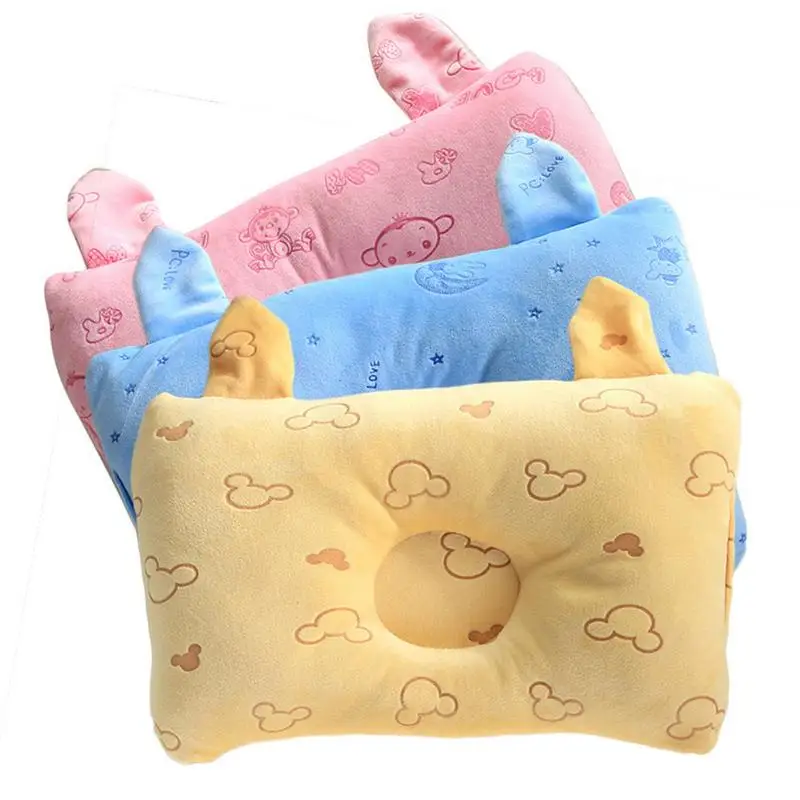 

Baby Star Diamond Velvet Rabbit Ear Modeling Baby Pillow Baby Anti Deflection Pillow Pillow Newborn Multifunctional Pillow