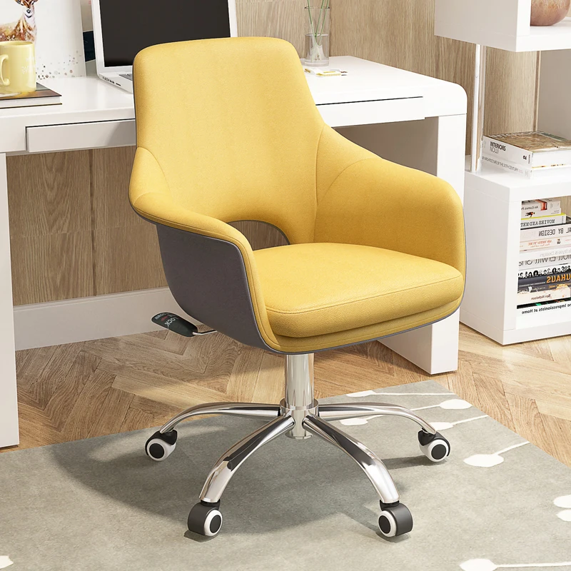 

Elegant Computer Chair Home Breathable Stool Sedentary Not Tired Seat Lift Swivel Chair Furniture Supplies Office Chairs