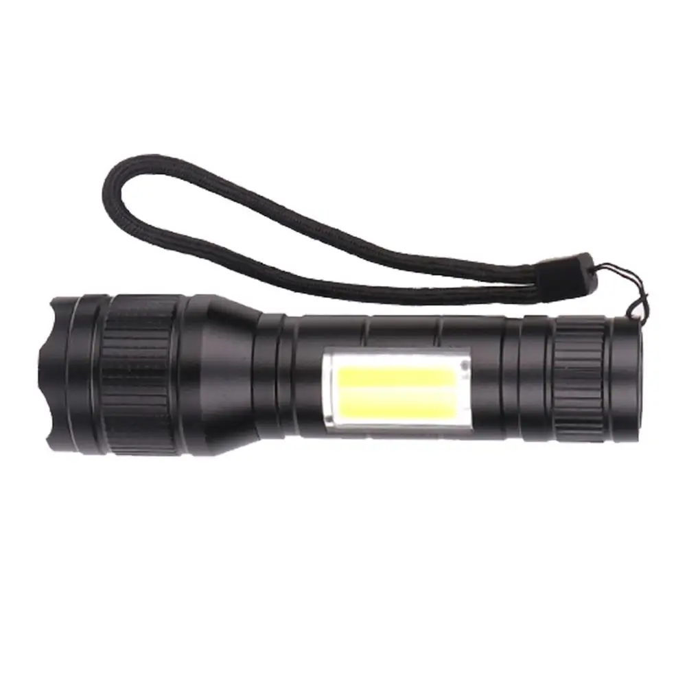 

Rechargeable T6 Tactical LED Flashlight 18650 Zoomable Pen Light 3 Modes Mini Warm White Flashlight for Outdoor Fishing Camping