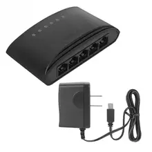 Мини Портативный 5-портовый 100 м настольный переключатель высокой скорости 5*10/100 порт Ethernet US Plug 240-100 в Plug and Play