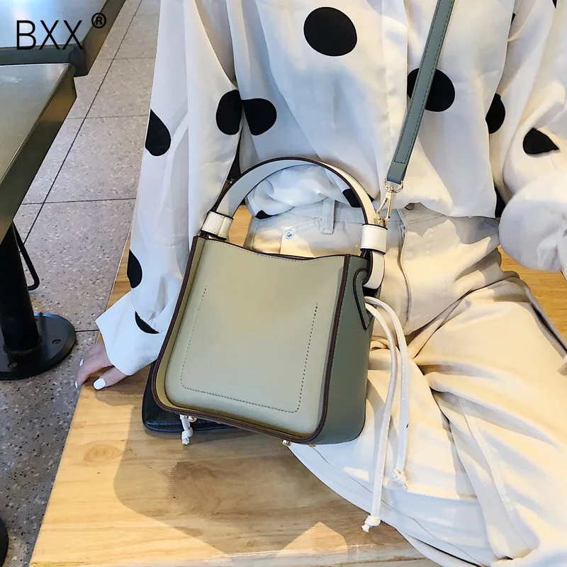 [BXX] модная Большая вместительная сумка через плечо, женская сумка через плечо, Женская универсальная вместительная сумка из искусственной кожи HE418