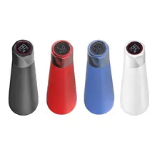 400 мл из нержавеющей стали цифровой светодиодный дисплей бутылка воды Водонепроницаемый Термочашка портативная кружка бутылка для воды с напоминанием о времени