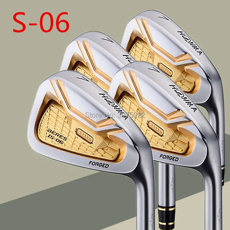 2018 мужские клюшки для гольфа группы Honma Bere S-06 четыре звезды гольф-клуб (10 шт.)