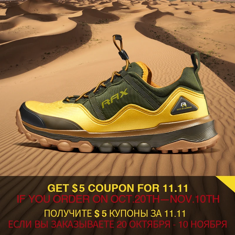 

RAX Lightweight Running Shoes Men Breathable Outdoor Sports Sneakers for Men Trekking Shoes Anti-slip Sports Shoes Tourism Shoes