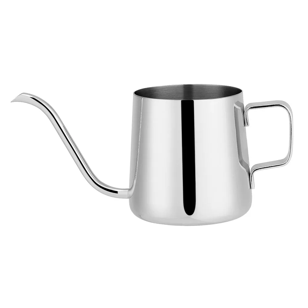 

Newest 250ml/350ml Stainless Steel Teapot Drip Coffee Pot Portable Long Gooseneck Spout Kettle Cup Home Kitchen Tea Tool