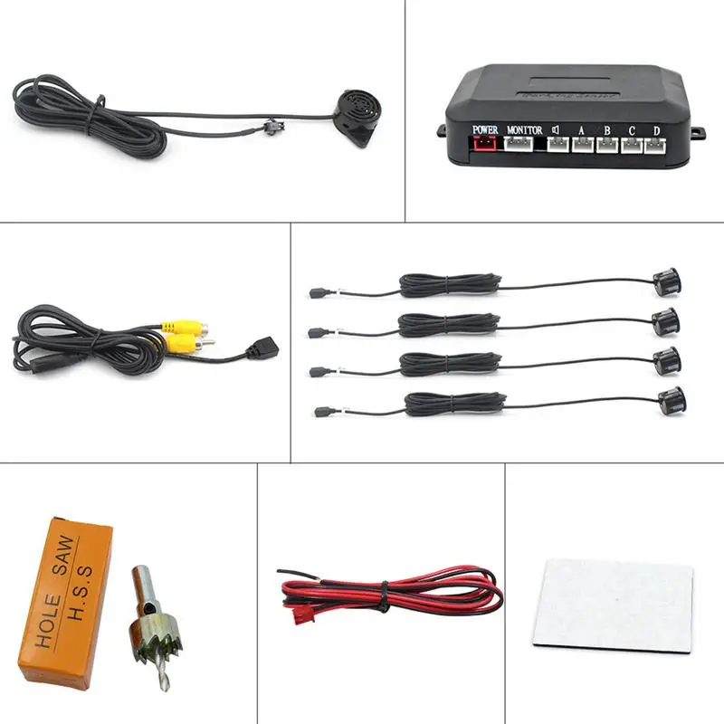 

Video Parking Sensor Reverse Radar Assistance Monitor Digital Display and Step-up Alarm