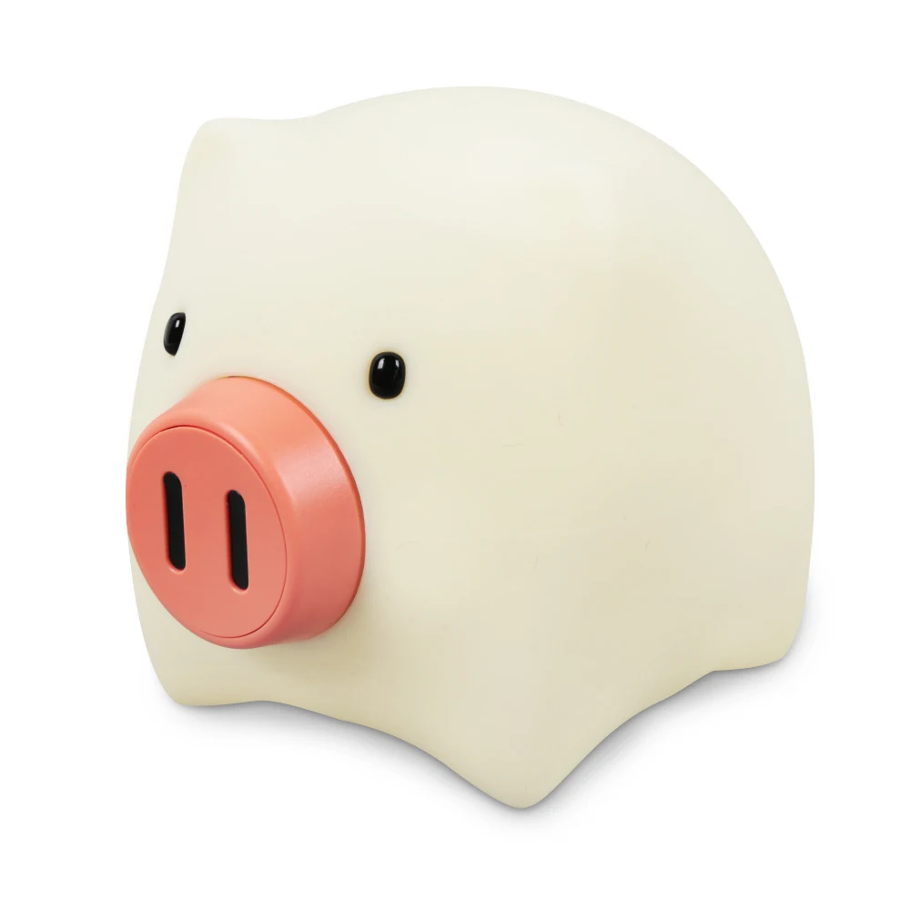 High Quality USB Charging Relaxing Toy Creative Silicone Pig Night