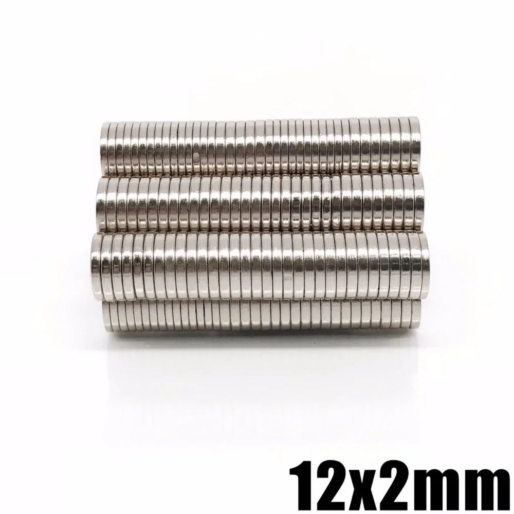 

20Pcs Round Neodymium Magnet Sheet 12x2mm N35 Small Strong Super Powerful NdFeB Magnetic Disc For Craft Gallium Metal 12*2