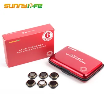 

Sunnylife 6 Pcs Lens Filter Set MCUV CPL ND4 ND8 ND16 ND32 For DJI MAVIC PRO/ PLATINUM Accessories