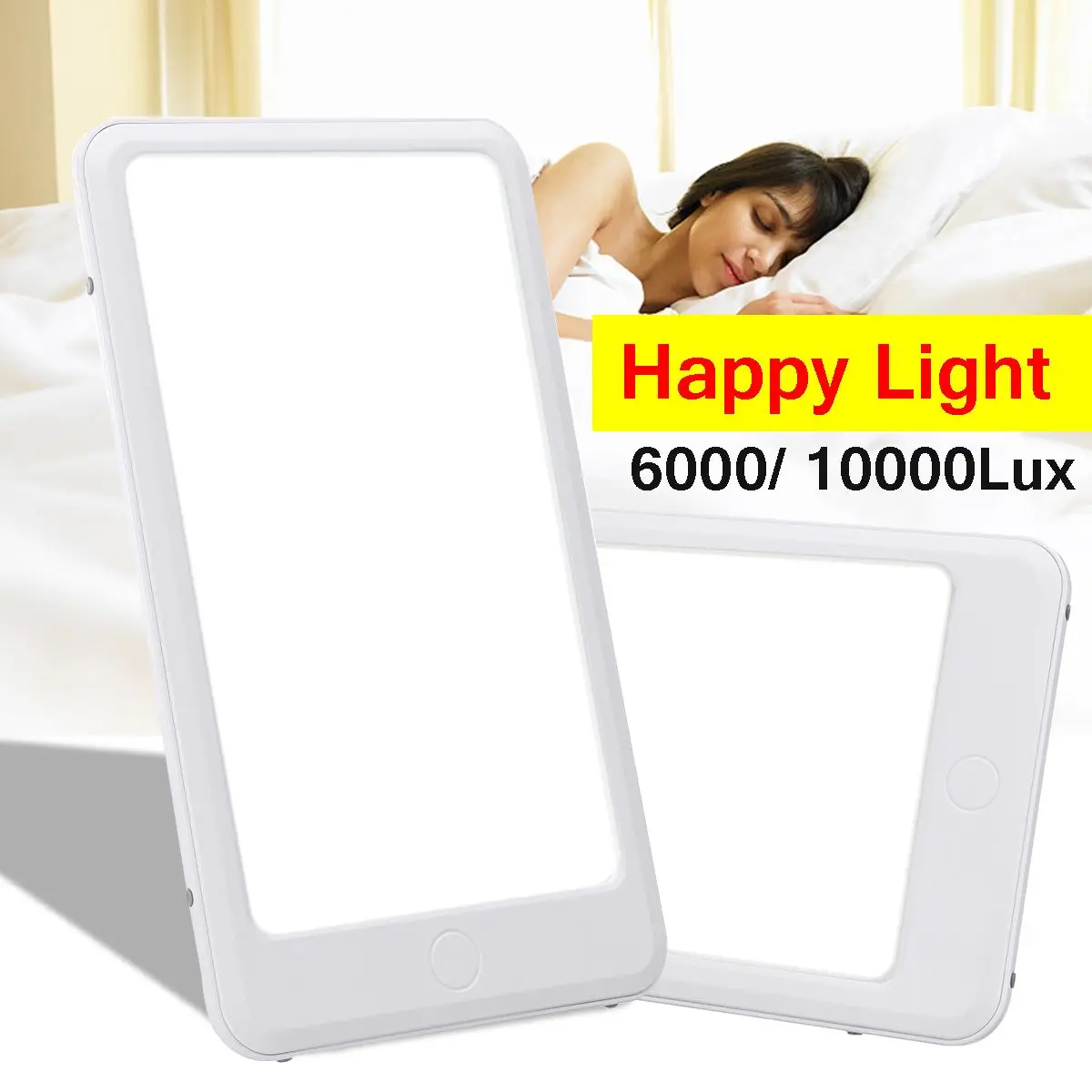 

10000 LUX 12W SAD Phototherapy Light Bionic-Daylight Affective Disorder 78Pc LED Lamp US/EU Plug Relief Listless Fatigued Adjust