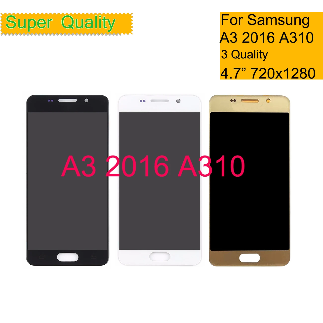 Сенсорный ЖК экран A310 для Samsung Galaxy A3 2016 A310F A310H A310M панель в сборе|Экраны мобильных