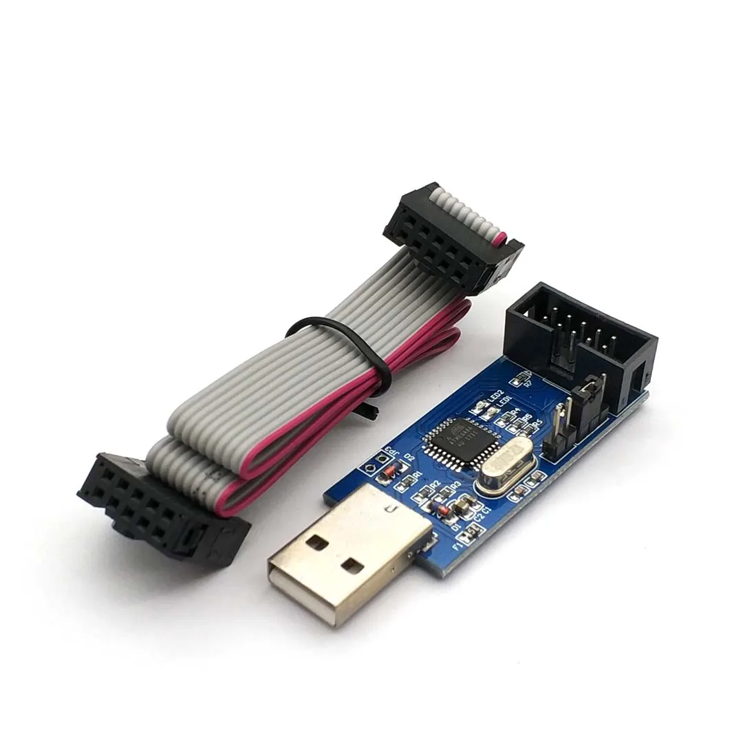 USB ISP USBasp USBisp программист для 51 ATMEL AVR поддержка загрузки Win 7 64(случайный цвет