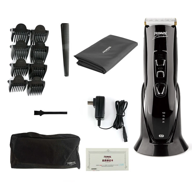 

Waterproof Electric Hair Clipper Rechargeable Beard Trimmer Hair Cutting Shaving Machine Titanium Ceramic Blade Styling Tools