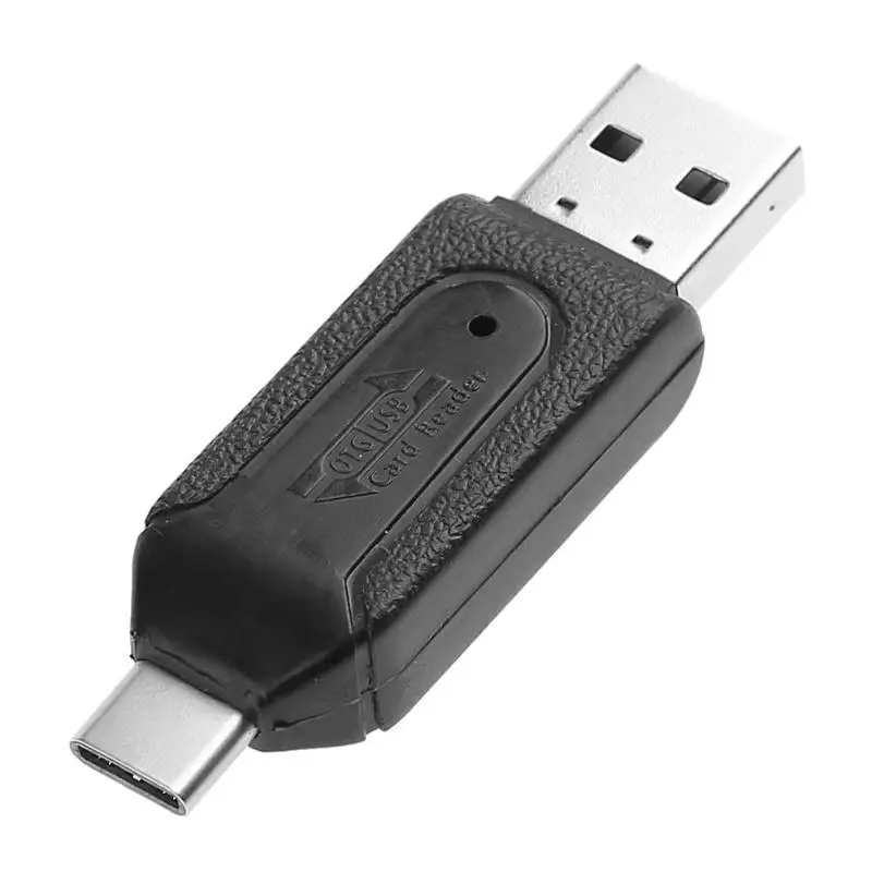 Высокая скорость 480 Мбит/с пластик OTG USB2.0 type-C USB 3,1 считыватель карт памяти для SD TF для Micro SD карты для мобильного телефона