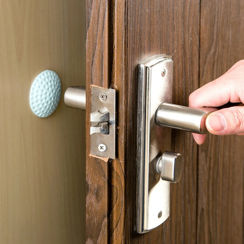 Самоклеящиеся защитные накладки на дверную ручку Заглушки бесшумные наклейки