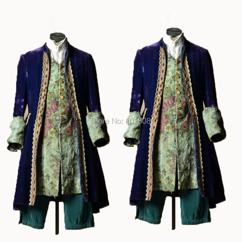 

Customized! Red Jacket 1PC Men's Vintage Coat Costumes MAN COURT Coats DRESS Victorian stage Performance MALE Suits N-013