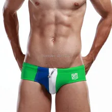 Мужские быстросохнущие плавки, сексуальный купальник для мужчин с низкой посадкой, цвет, соответствующий купальному костюму