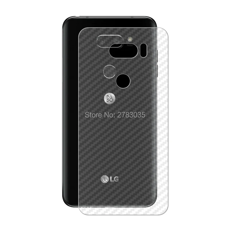 Для LG V30 V30S V35 Plus ThinQ 6 0 &quot2 шт. = мягкая задняя углеволоконная пленка + ультратонкое