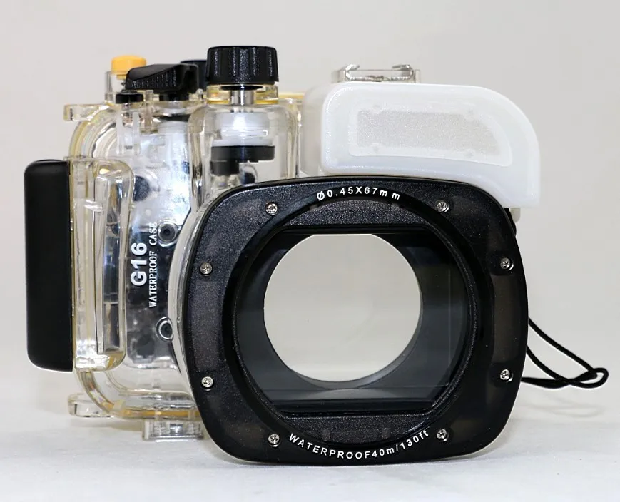 

Mekon Underwater 40meters 130ft Diving Camera Waterproof Housing Cover Case For Canon EOS G16 WP-DC52