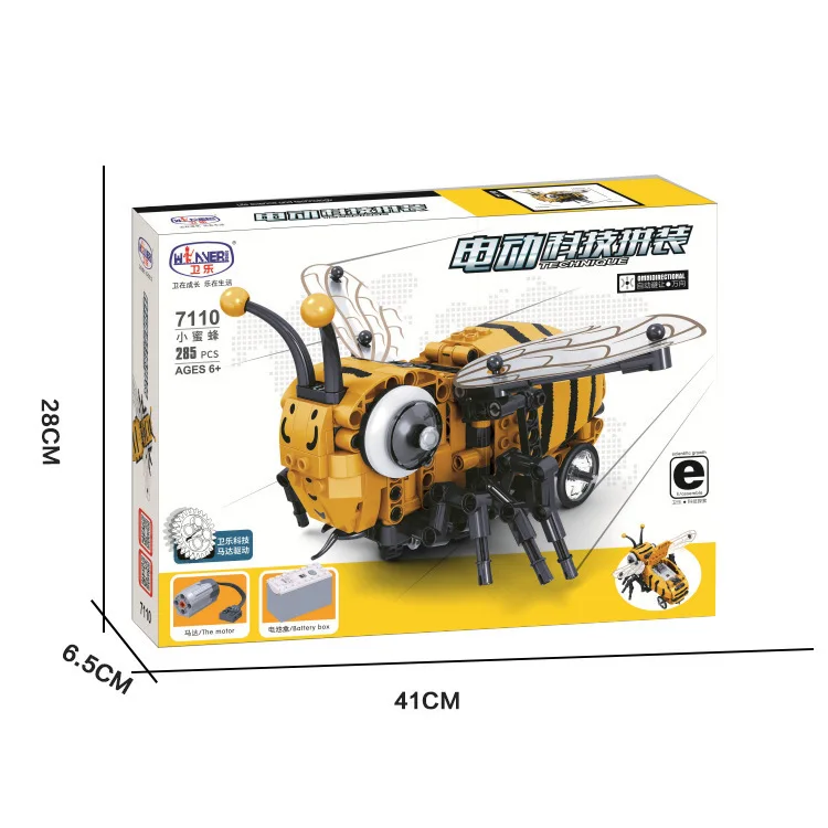 

Winner 7110/7114 Electric Bee Fly Building Blocks Compatible Legoings Technics RC Series Kids Educational Toys For Children Gift