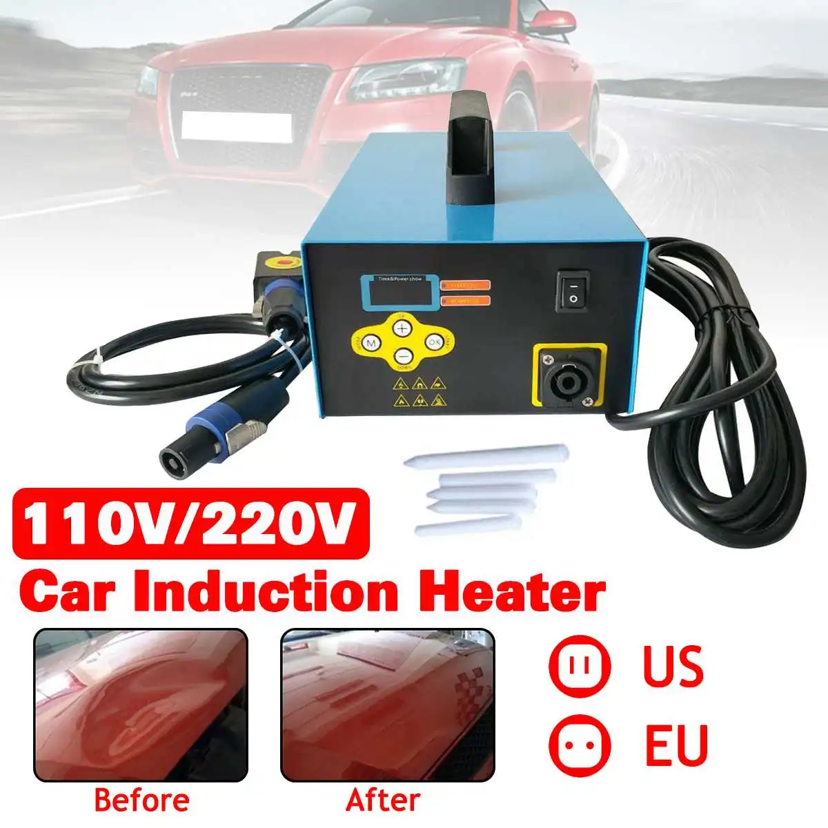 

220V/110V 1350W Car Paintless Dent Repair Remover Induction Heater Hot Box Reparation Dent Puller Car Dent Repair