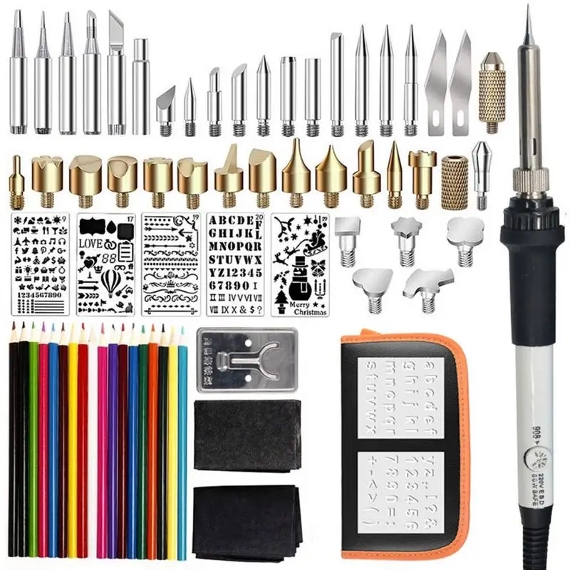 71 sets of adjustable temperature soldering iron set Engraving and painting soldering tools Color lead soldering iron set 71 sets of adjustable temperature soldering iron set Engraving and painting soldering tools Color lead soldering iron set