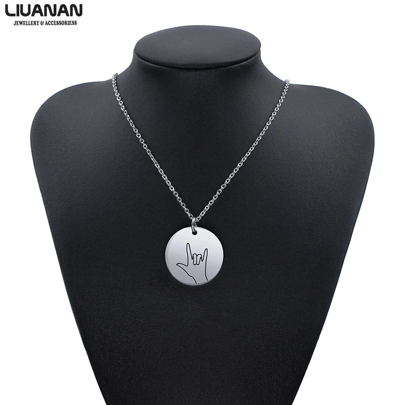 Sister Gifts Best Friend Necklaces Love You Hand Gestures Necklace Cool Gift Ideas for Daughters Fun Gifts for Awesome Ladies