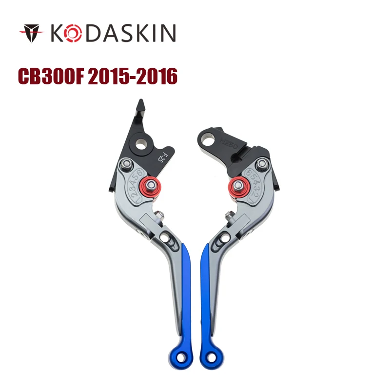 

KODASKIN Left and Right Folding Extendable Brake Clutch Levers for Honda CB300F 2015-2016