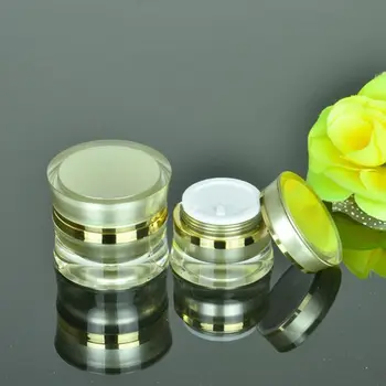 

15g 30g 50g Acrylic Plastic Cosmetic Jars Empty Face Cream Refillable Bottles Sample Jar 100pcs