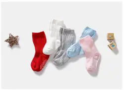 Новые детские носки для маленьких девочек повседневные хлопковые теплые носки в горошек для маленьких мальчиков и девочек, 2 шт