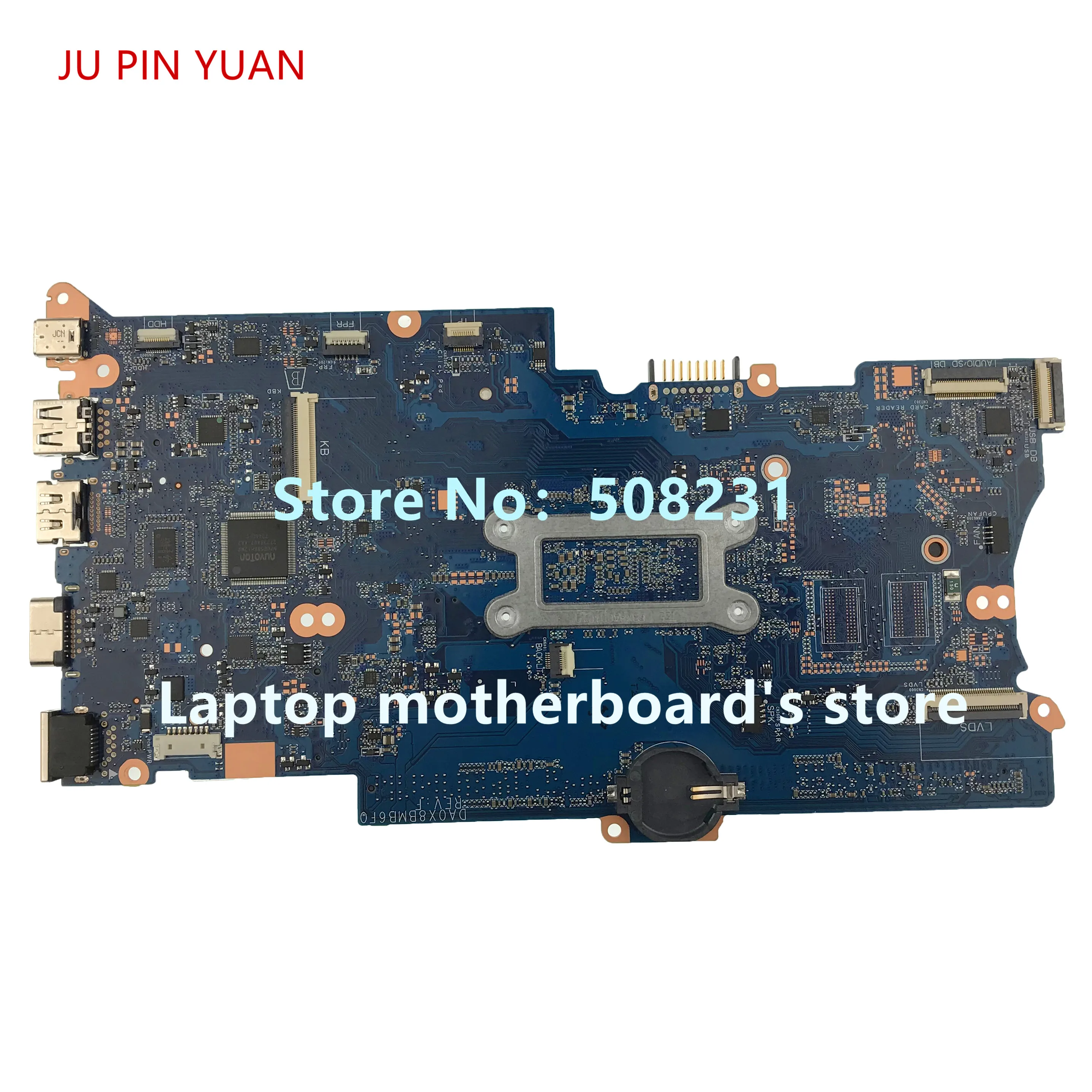 Ju pin yuan L01039-001 L01039-601 DA0X8BMB6F0 материнская плата для ноутбука hp ProBook 430 G5 440 G5 Тетрадь ПК I5-8250U полностью протестирована