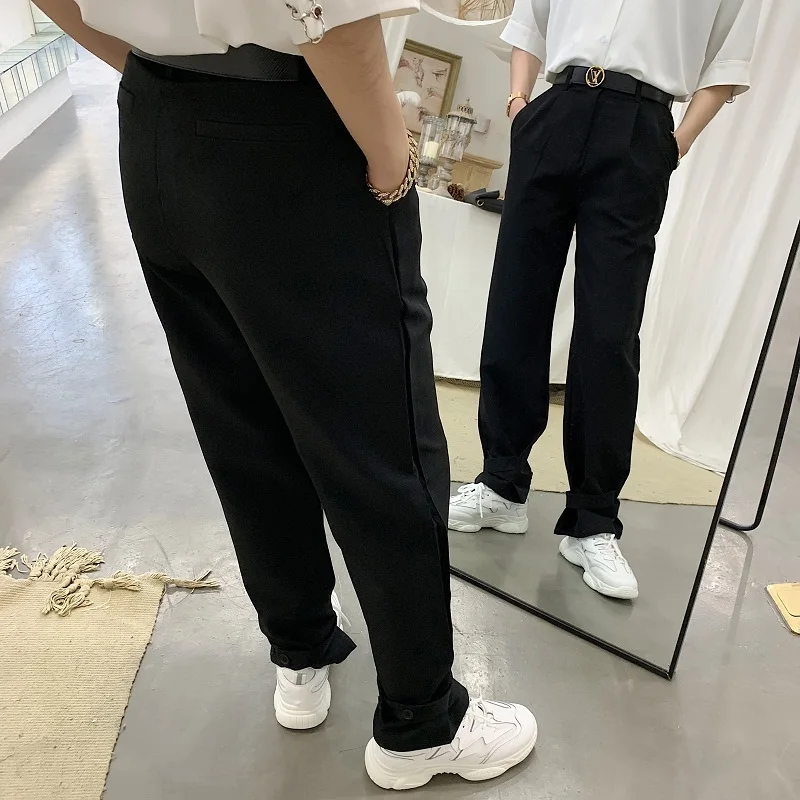 Men's Trousers 19 Seasons Apply For New Loose Wild Black Trousers Casual Wide Leg Trousers Straight Youth Casual Men's Clothing Men's Trousers 19 Seasons Apply For New Loose Wild Black Trousers Casual Wide Leg Trousers Straight Youth Casual Men's Clothing