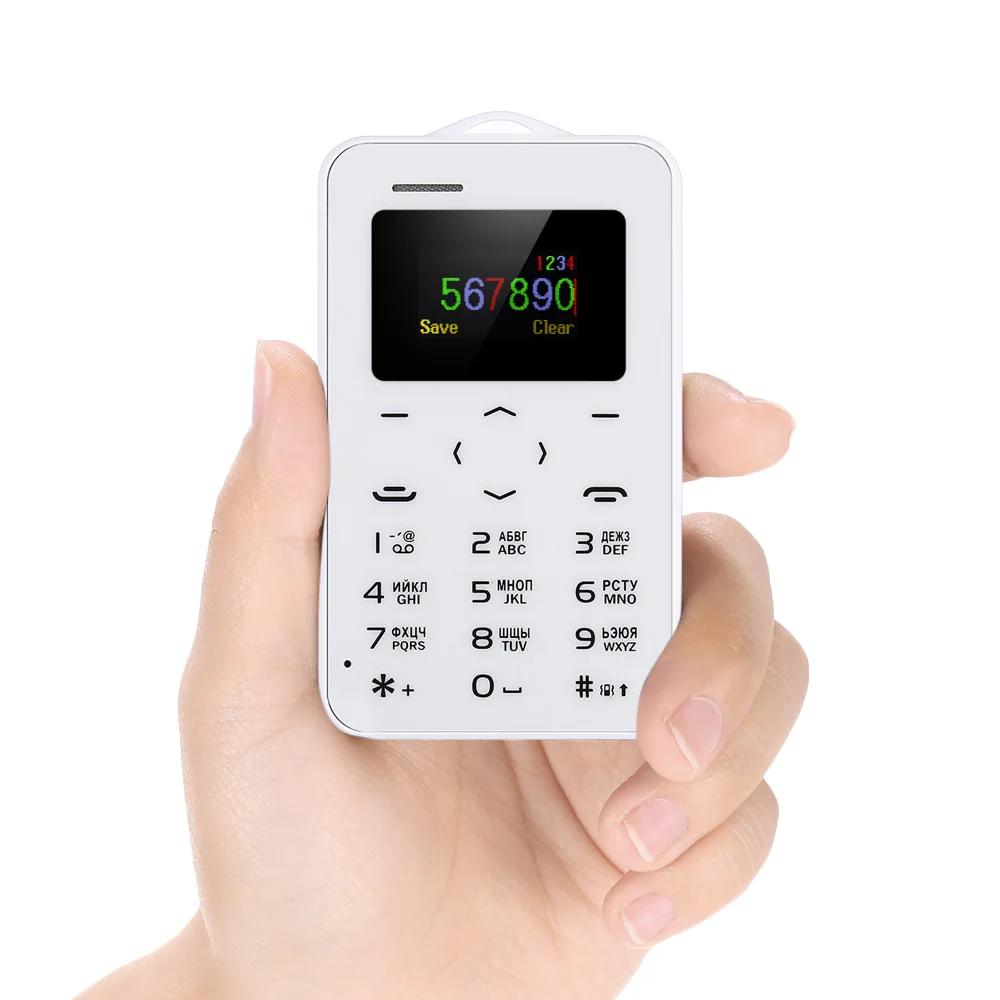 AEKU/AIEK C6 1 0 дюймовый Pocket Mini Card телефон русская клавиатура GSM Bluetooth 2 Календарь