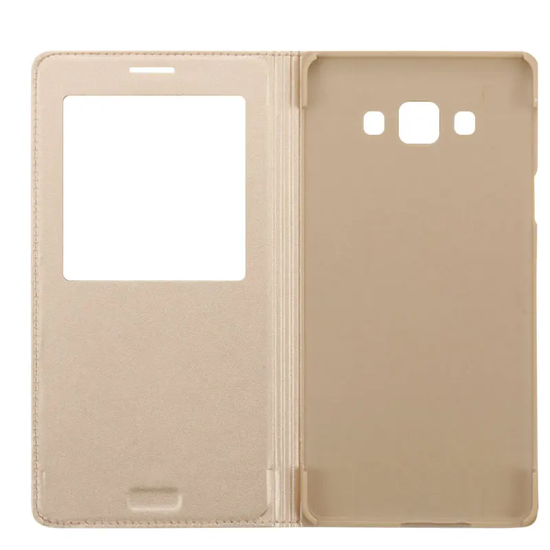 الصلب حافظة جلدية بغطاء مطوي الهاتف حقيبة لهاتف سامسونج غالاكسي A5 2015 GalaxyA5 A 5 SM A500 SM-A500F ل SamsungA5 A5Case 360