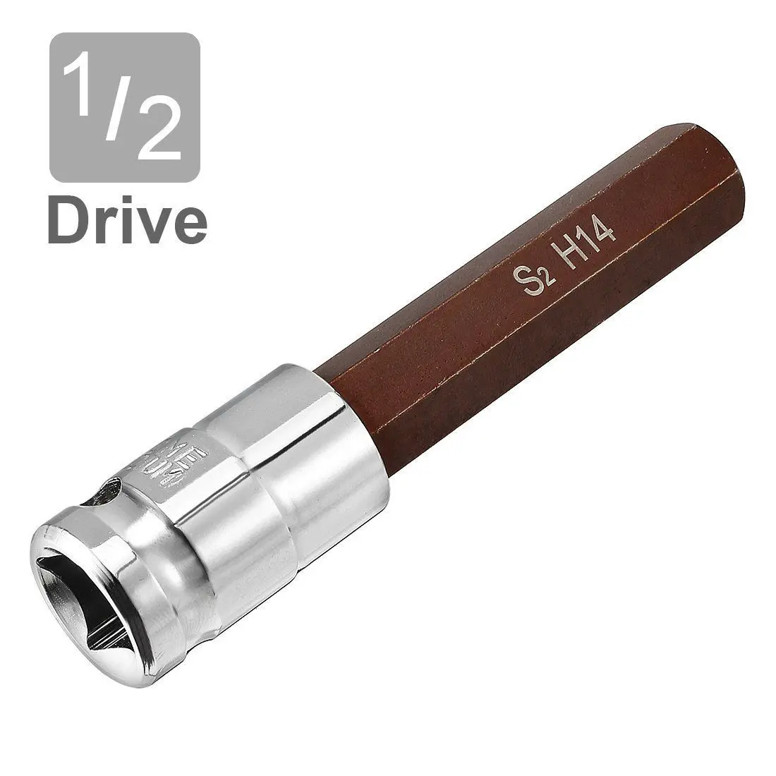 

WSFS Hot 1/2-Inch Drive 14mm Hex Bit Extra Long Socket, S2 Steel Fast socket wrench