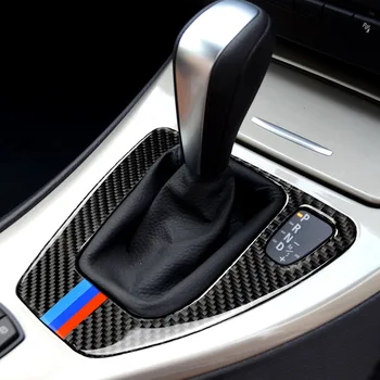 

16*16cm Auto Car Right Driving Gear Panel Carbon Fiber Sticker Fit FOR 2005-2012 BMW 3 Series E90 E92
